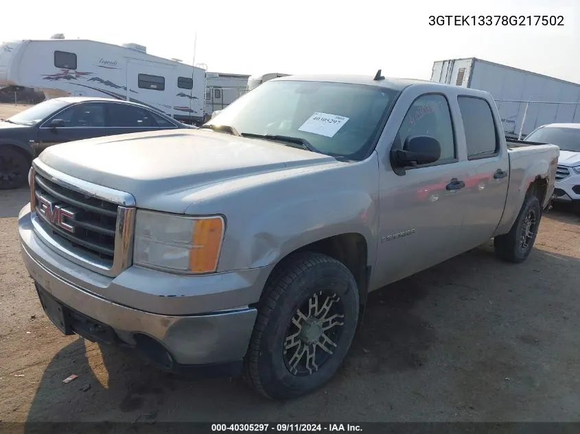 3GTEK13378G217502 2008 GMC Sierra 1500 Sle1