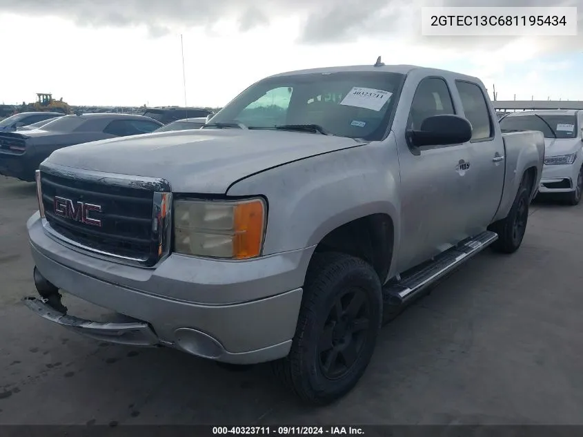 2008 GMC Sierra 1500 Sl VIN: 2GTEC13C681195434 Lot: 40323711