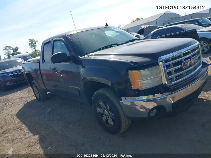 2008 GMC Sierra 1500 Sle1 VIN: 1GTEC19018Z154312 Lot: 40326369