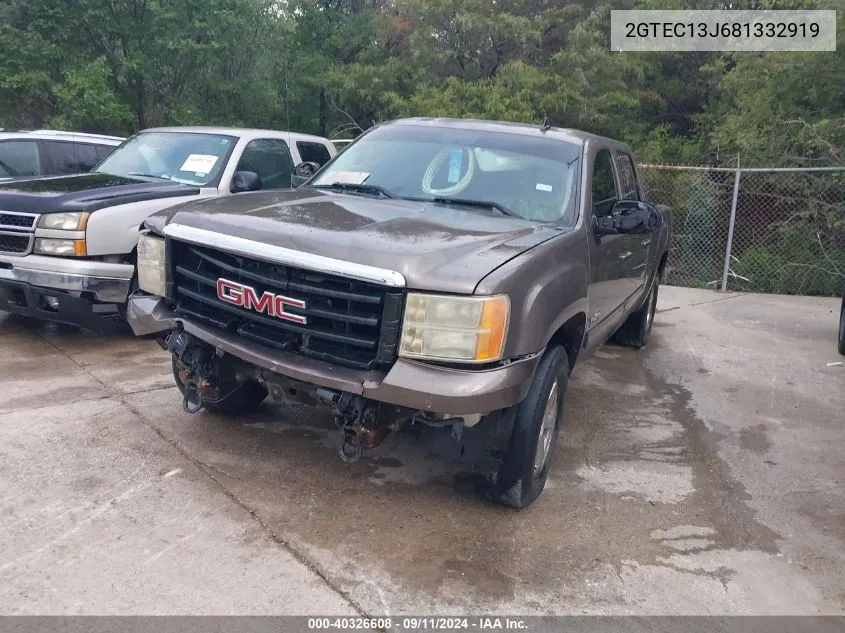 2008 GMC Sierra 1500 Sle1 VIN: 2GTEC13J681332919 Lot: 40326608