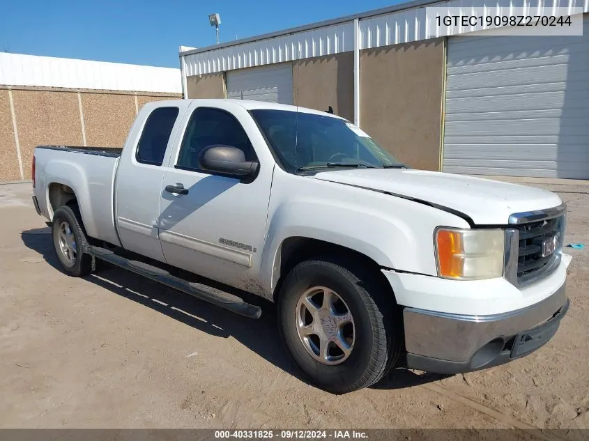 2008 GMC Sierra C1500 VIN: 1GTEC19098Z270244 Lot: 40331825