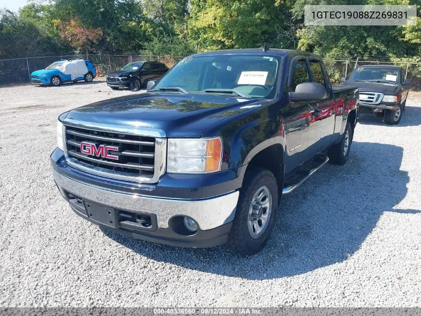 2008 GMC Sierra 1500 Work Truck VIN: 1GTEC19088Z269831 Lot: 40336560