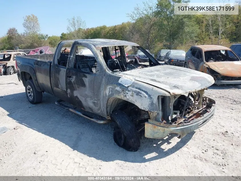 2008 GMC Sierra 3500Hd Sle2 VIN: 1GTHK39K58E171599 Lot: 40343164