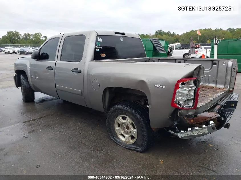 2008 GMC Sierra 1500 Sle1 VIN: 3GTEK13J18G257251 Lot: 40344902