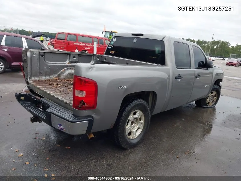 2008 GMC Sierra 1500 Sle1 VIN: 3GTEK13J18G257251 Lot: 40344902