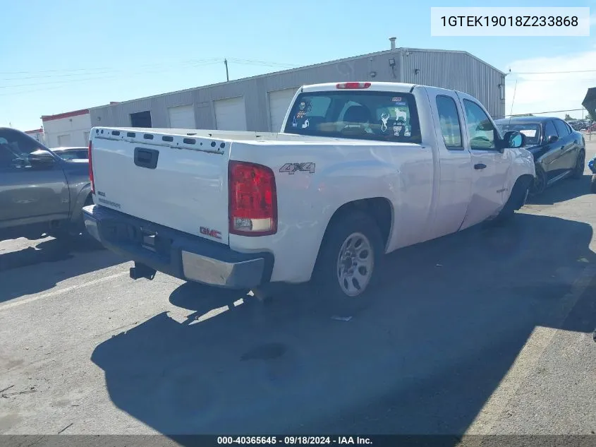 1GTEK19018Z233868 2008 GMC Sierra 1500 Work Truck