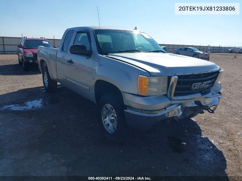 2008 GMC Sierra 1500 Sle2 VIN: 2GTEK19JX81233806 Lot: 40382411