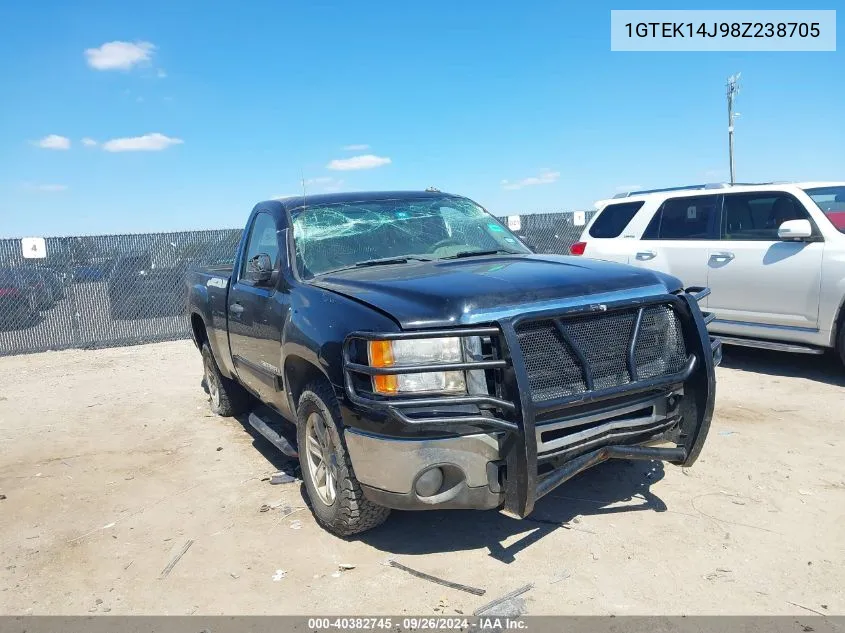 2008 GMC Sierra 1500 K1500 VIN: 1GTEK14J98Z238705 Lot: 40382745