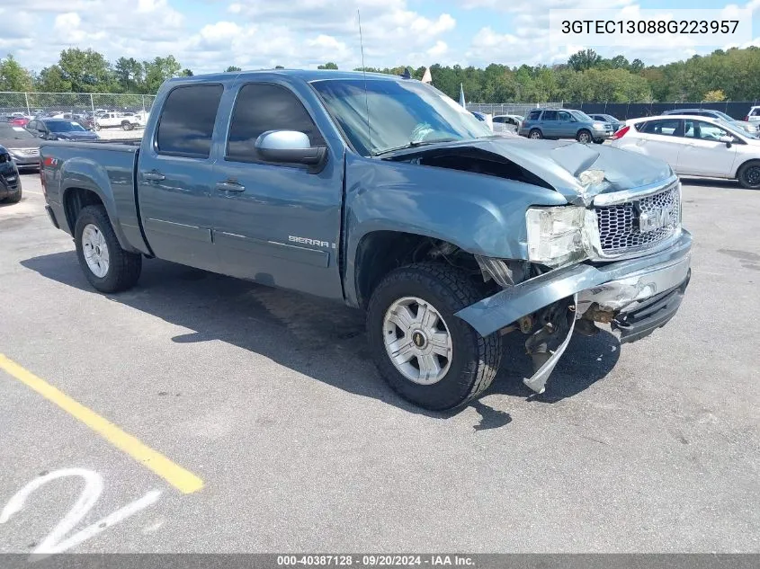 2008 GMC Sierra 1500 Slt VIN: 3GTEC13088G223957 Lot: 40387128