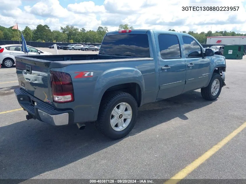 2008 GMC Sierra 1500 Slt VIN: 3GTEC13088G223957 Lot: 40387128