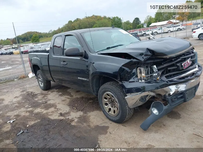 2008 GMC Sierra 1500 Work Truck VIN: 1GTEC19C48Z259470 Lot: 40387696