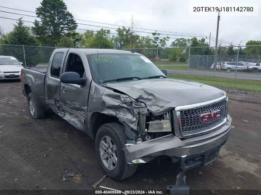 2008 GMC Sierra 1500 Sle2 VIN: 2GTEK19J181142780 Lot: 40409586