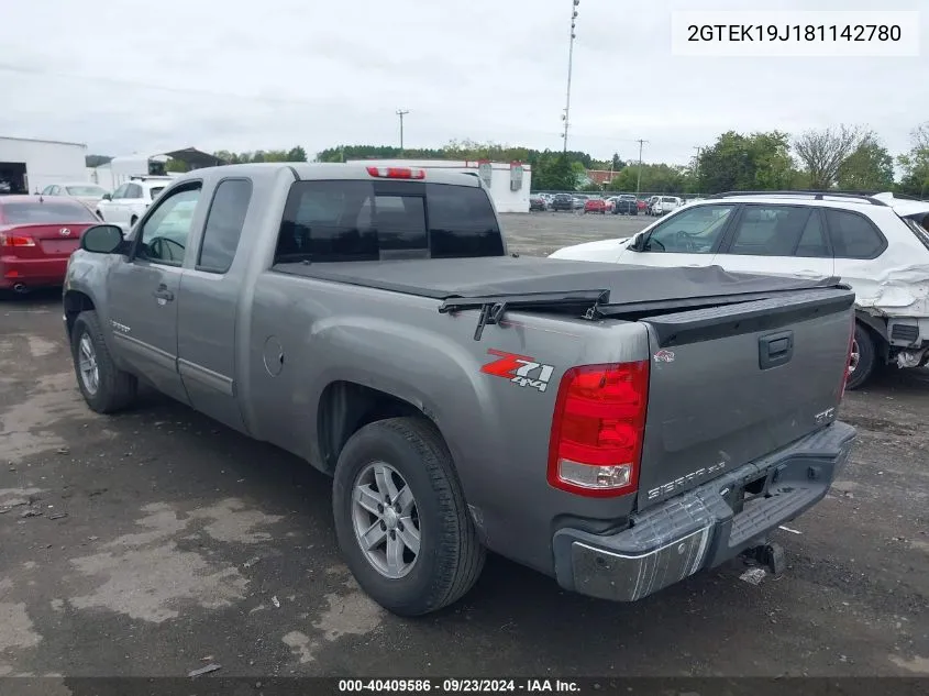 2008 GMC Sierra 1500 Sle2 VIN: 2GTEK19J181142780 Lot: 40409586