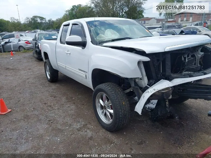 2008 GMC Sierra 1500 Slt VIN: 2GTEC19J881251783 Lot: 40411535