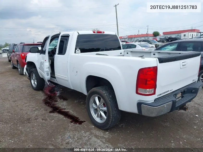 2GTEC19J881251783 2008 GMC Sierra 1500 Slt