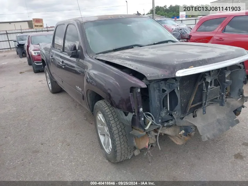 2008 GMC Sierra 1500 Sle1 VIN: 2GTEC13J081141903 Lot: 40418846