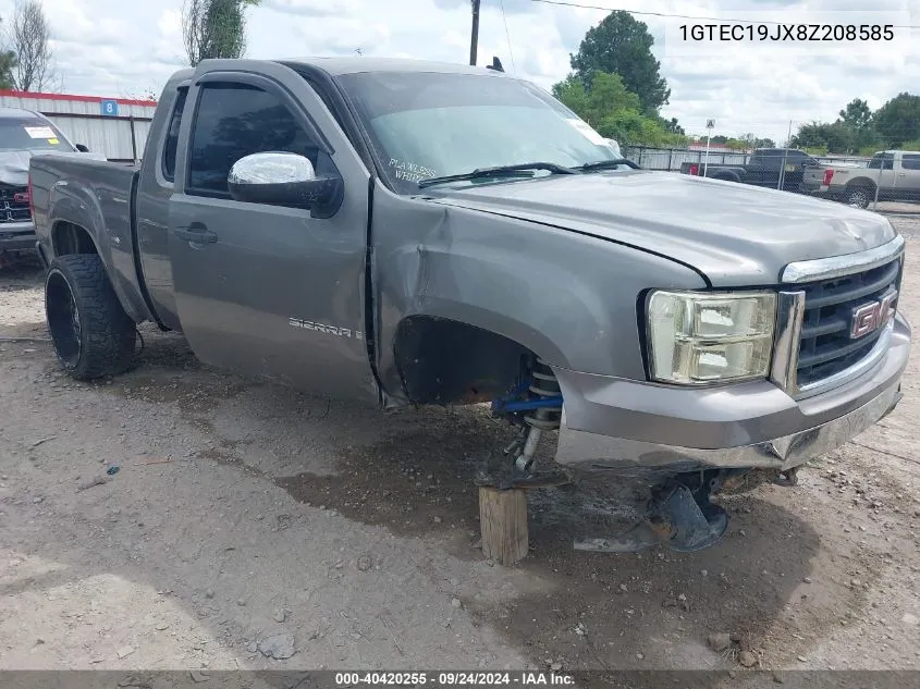 2008 GMC Sierra 1500 Sle2 VIN: 1GTEC19JX8Z208585 Lot: 40420255