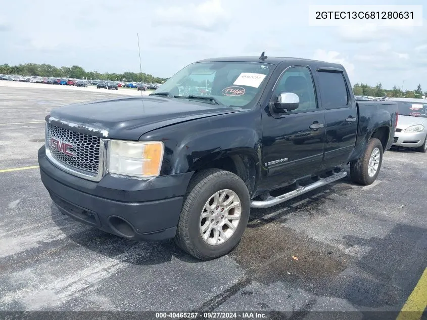 2008 GMC Sierra 1500 Sl VIN: 2GTEC13C681280631 Lot: 40465257