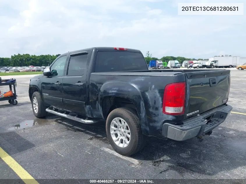 2008 GMC Sierra 1500 Sl VIN: 2GTEC13C681280631 Lot: 40465257