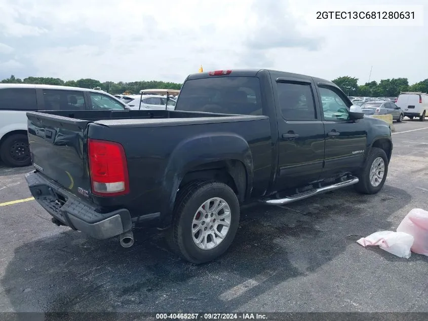 2GTEC13C681280631 2008 GMC Sierra 1500 Sl