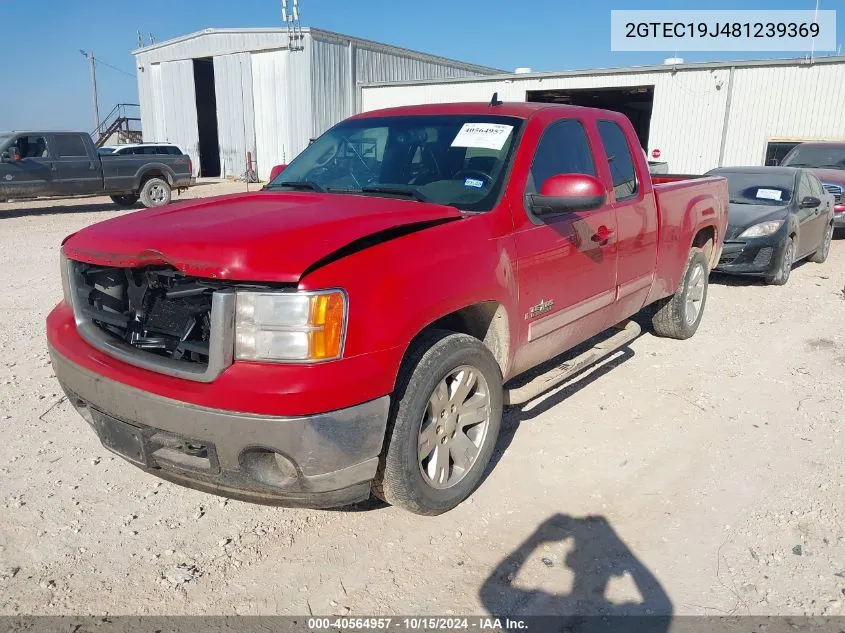 2008 GMC Sierra 1500 Sle2 VIN: 2GTEC19J481239369 Lot: 40564957