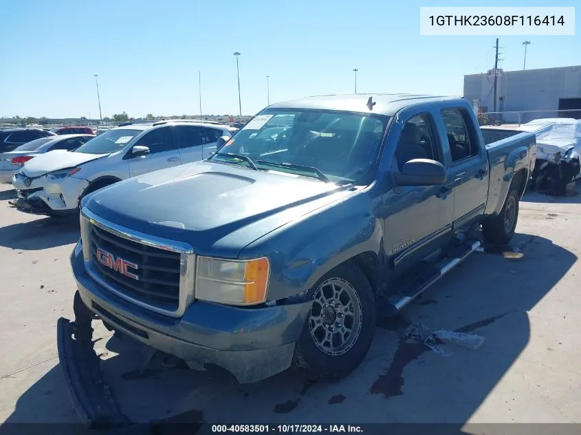 1GTHK23608F116414 2008 GMC Sierra 2500Hd Sle1