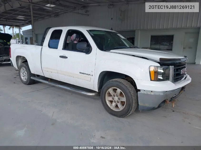 2008 GMC Sierra 1500 Sle1 VIN: 2GTEC19J881269121 Lot: 40597508