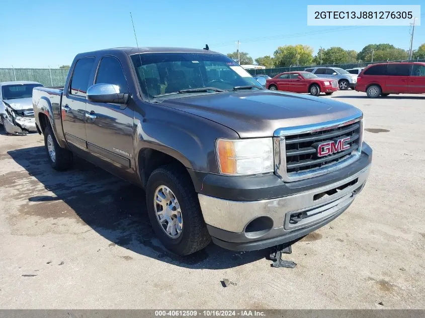 2008 GMC Sierra 1500 Sle1 VIN: 2GTEC13J881276305 Lot: 40612509