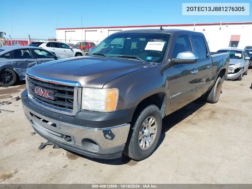 2008 GMC Sierra 1500 Sle1 VIN: 2GTEC13J881276305 Lot: 40612509