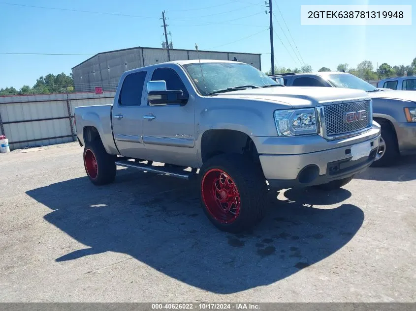 2008 GMC Sierra 1500 Denali VIN: 2GTEK638781319948 Lot: 40626022