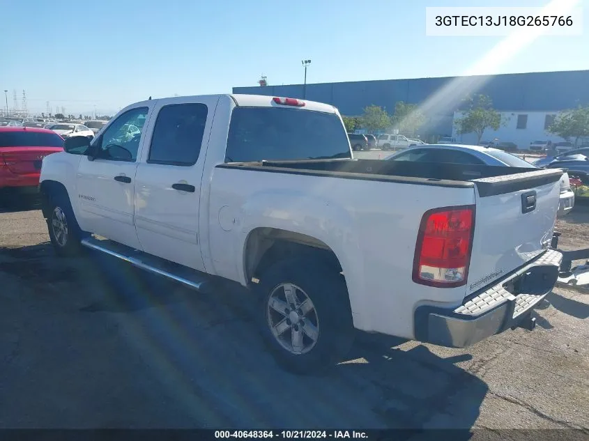 2008 GMC Sierra 1500 Sle1 VIN: 3GTEC13J18G265766 Lot: 40648364