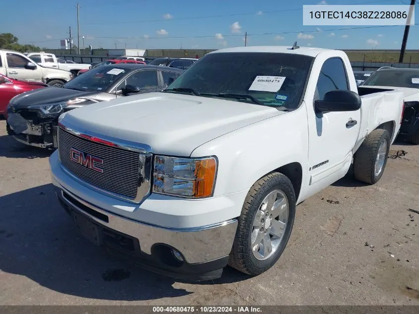 2008 GMC Sierra 1500 Work Truck VIN: 1GTEC14C38Z228086 Lot: 40680475