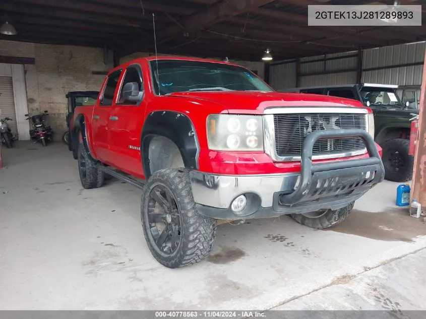 2GTEK13J281289893 2008 GMC Sierra 1500 Sle1