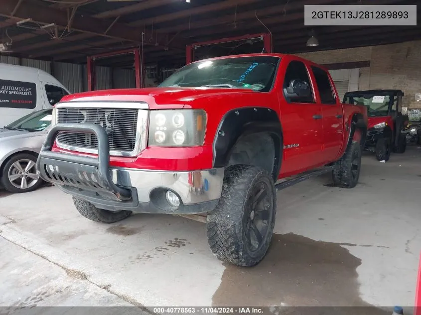 2GTEK13J281289893 2008 GMC Sierra 1500 Sle1