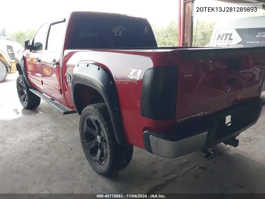 2GTEK13J281289893 2008 GMC Sierra 1500 Sle1