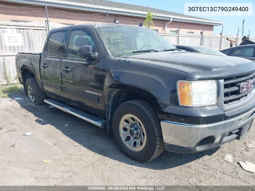 2009 GMC Sierra 1500 VIN: 3GTEC13C79G249400 Lot: 12080594