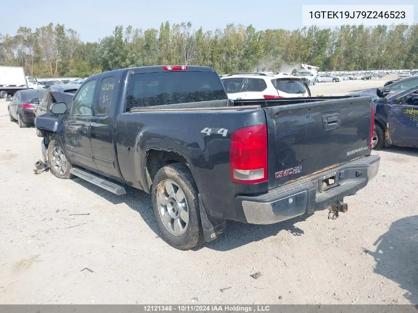 2009 GMC Sierra 1500 VIN: 1GTEK19J79Z246523 Lot: 12121348