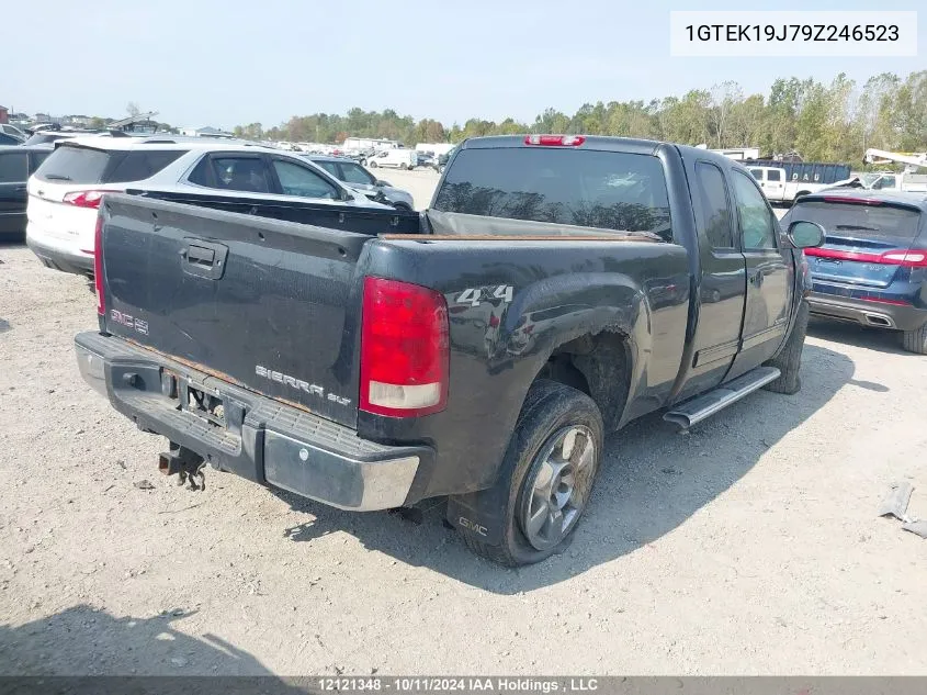 2009 GMC Sierra 1500 VIN: 1GTEK19J79Z246523 Lot: 12121348