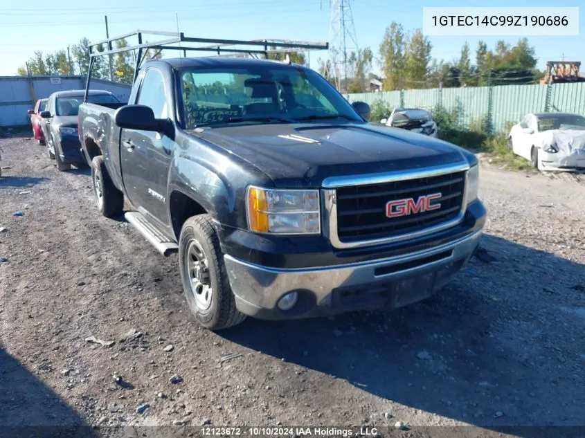 2009 GMC Sierra C1500 VIN: 1GTEC14C99Z190686 Lot: 12123672