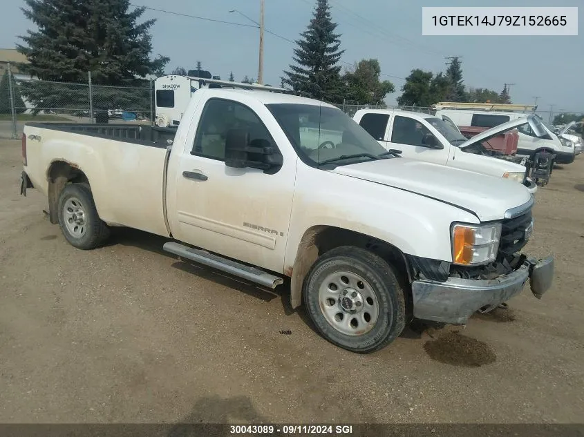 2009 GMC Sierra K1500 VIN: 1GTEK14J79Z152665 Lot: 30043089