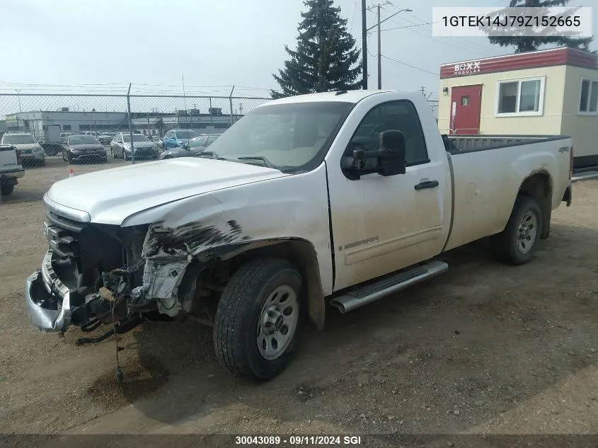 2009 GMC Sierra K1500 VIN: 1GTEK14J79Z152665 Lot: 30043089