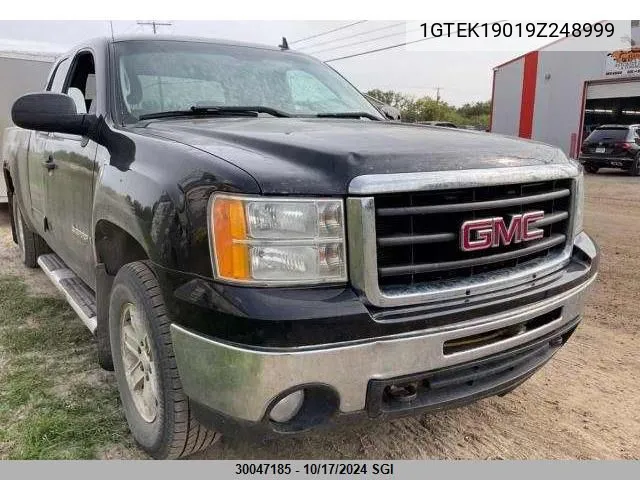 2009 GMC Sierra K1500 VIN: 1GTEK19019Z248999 Lot: 30047185