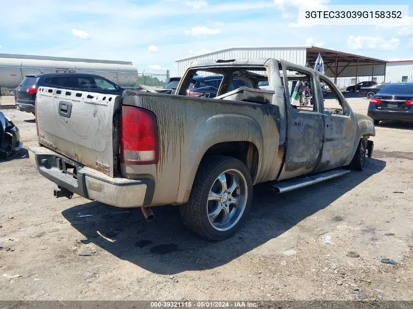 2009 GMC Sierra 1500 Slt VIN: 3GTEC33039G158352 Lot: 39321115