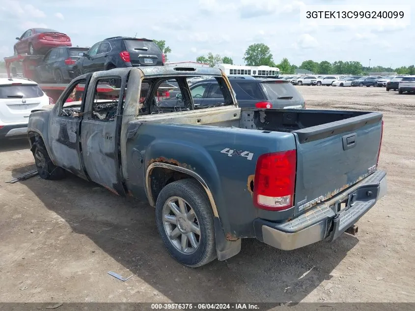 2009 GMC Sierra 1500 Sl/Work Truck VIN: 3GTEK13C99G240099 Lot: 39576375