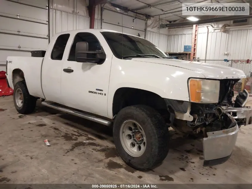 2009 GMC Sierra 2500Hd Sle VIN: 1GTHK59669E100038 Lot: 39850925