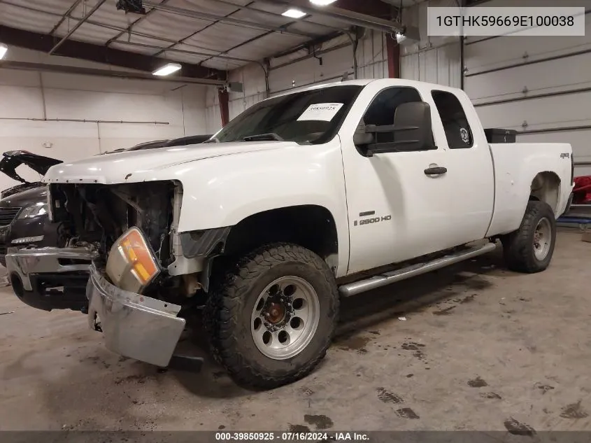 2009 GMC Sierra 2500Hd Sle VIN: 1GTHK59669E100038 Lot: 39850925