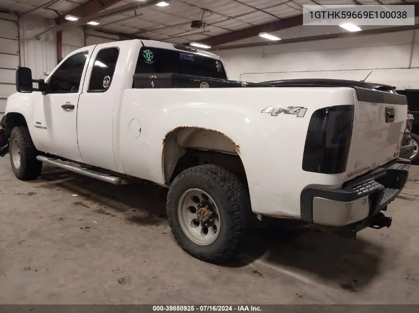 1GTHK59669E100038 2009 GMC Sierra 2500Hd Sle