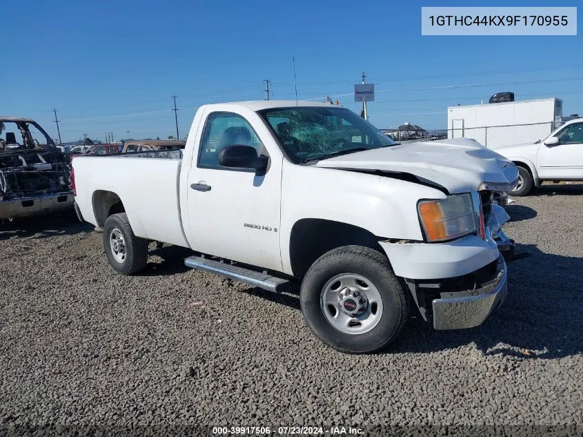 2009 GMC Sierra 2500Hd Work Truck VIN: 1GTHC44KX9F170955 Lot: 39917506