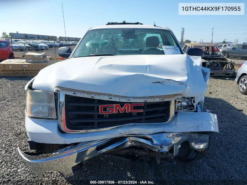 2009 GMC Sierra 2500Hd Work Truck VIN: 1GTHC44KX9F170955 Lot: 39917506