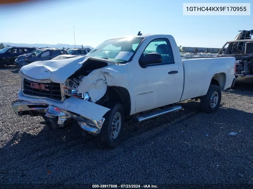 2009 GMC Sierra 2500Hd Work Truck VIN: 1GTHC44KX9F170955 Lot: 39917506